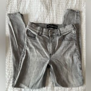 Express Women's Gray Jeans. High Rise Legging. Size 2P